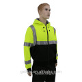 Hot Selling Wholesale ANSI 107 Class 3 2-Tone Safety Hoodie Full Zip Hi Vis Hooded Sweatshirt